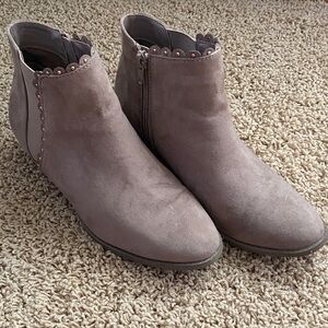 Elegant  LC Lauren Conrad Taupe Ankle Boots